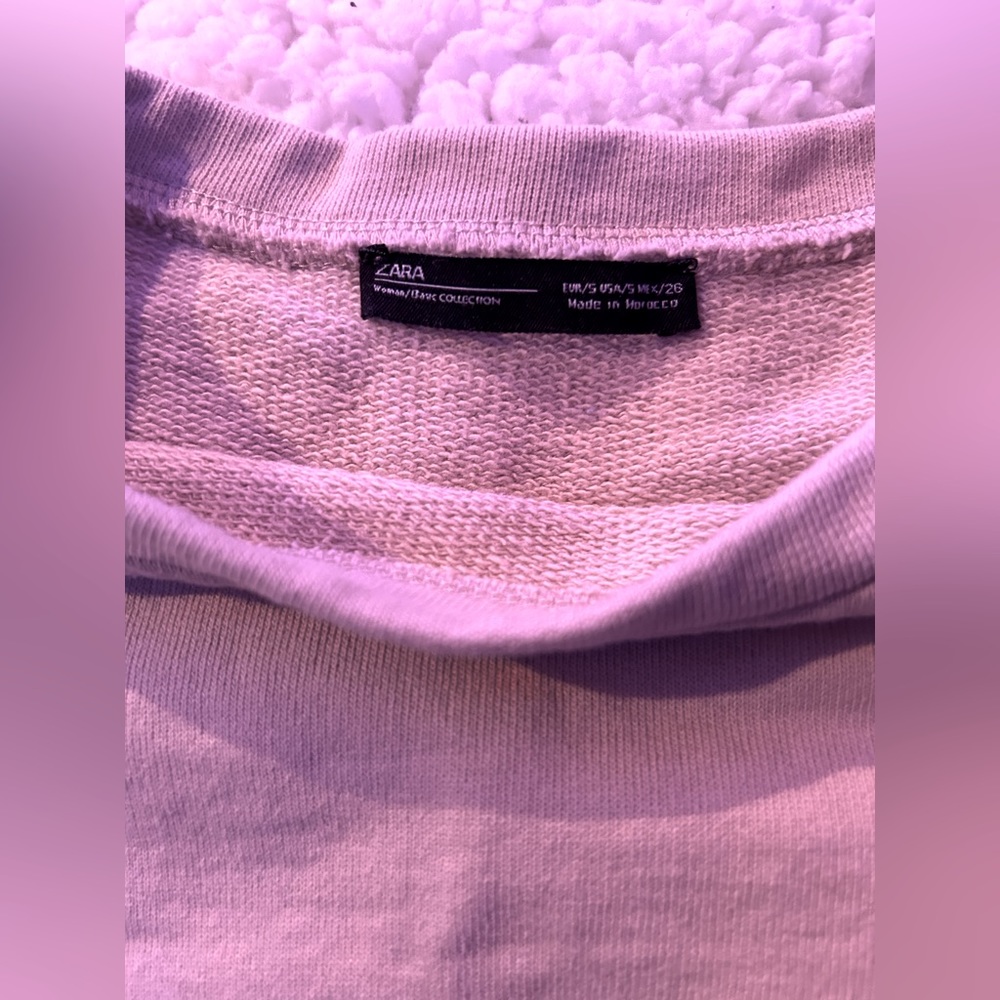 Zara sweatshirt.